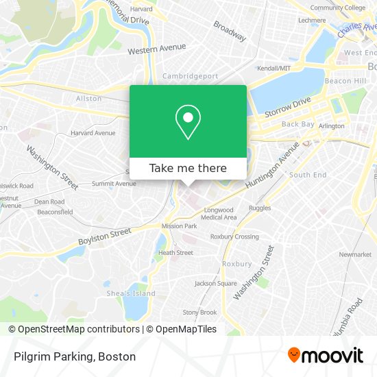 Pilgrim Parking map