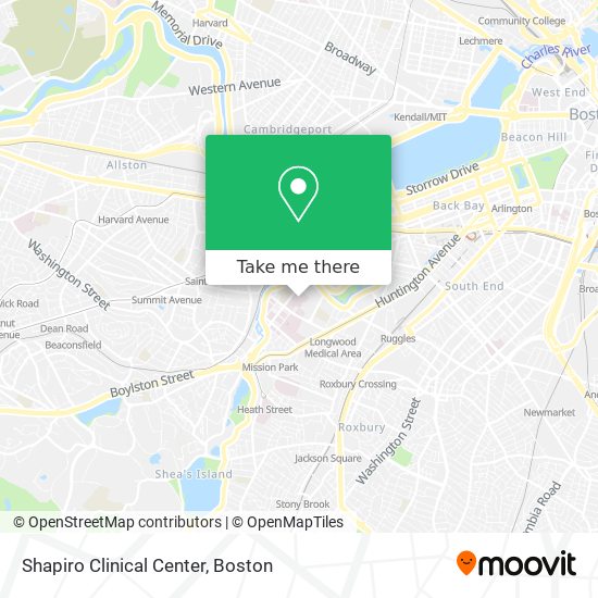 Shapiro Clinical Center map