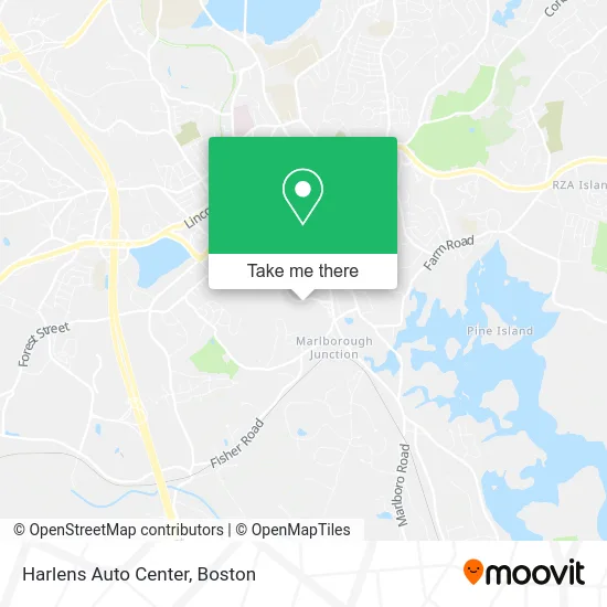 Harlens Auto Center map