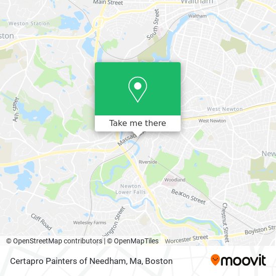 Certapro Painters of Needham, Ma map