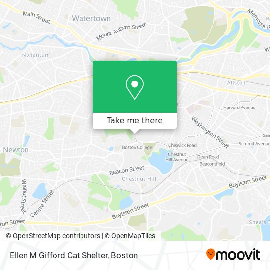 Mapa de Ellen M Gifford Cat Shelter
