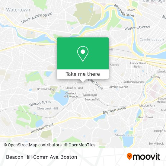 Beacon Hill-Comm Ave map