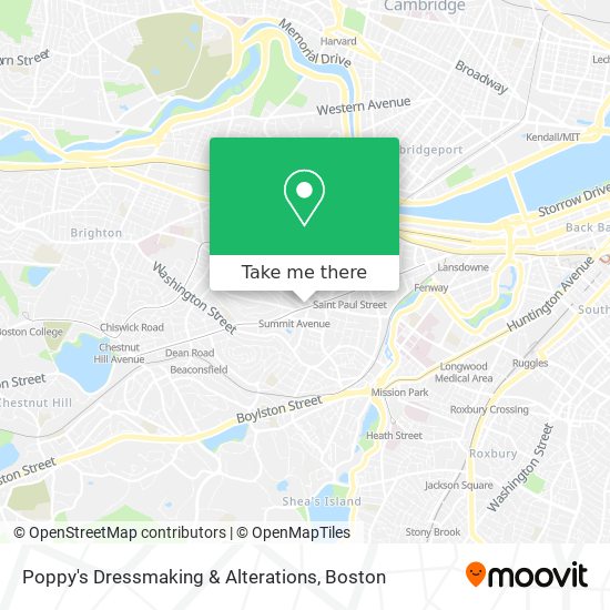 Mapa de Poppy's Dressmaking & Alterations