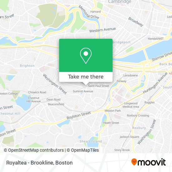 Mapa de Royaltea - Brookline