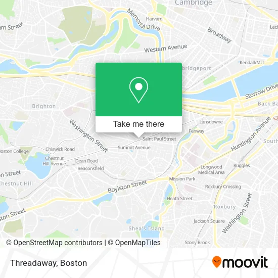 Threadaway map