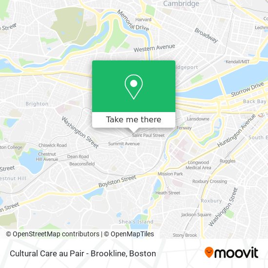 Cultural Care au Pair - Brookline map