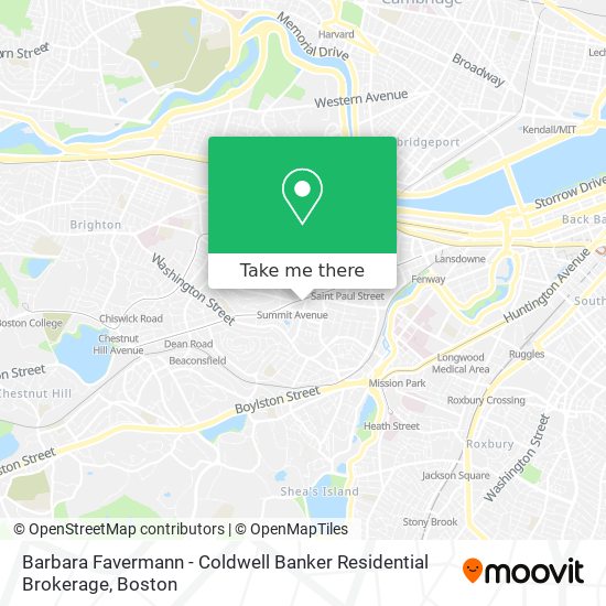 Barbara Favermann - Coldwell Banker Residential Brokerage map