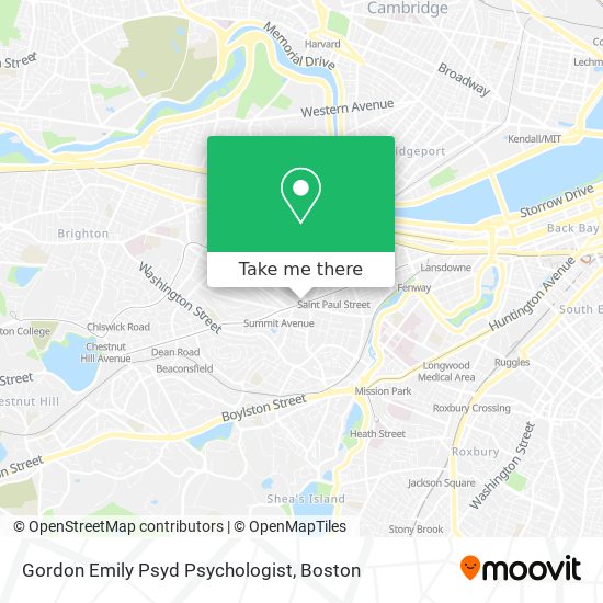 Gordon Emily Psyd Psychologist map