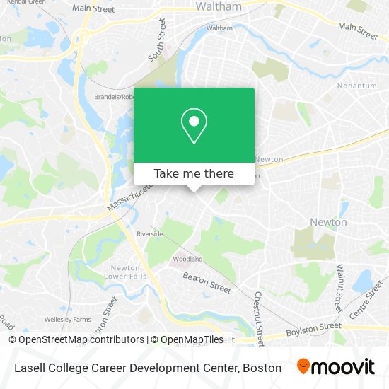 Lasell College Career Development Center map