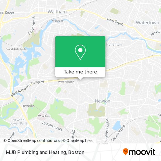 MJB Plumbing and Heating map