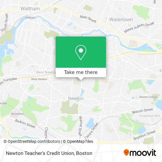Mapa de Newton Teacher's Credit Union