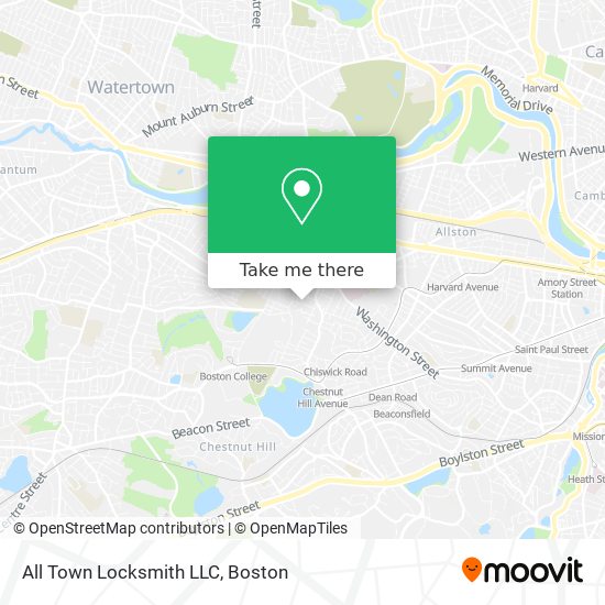 Mapa de All Town Locksmith LLC