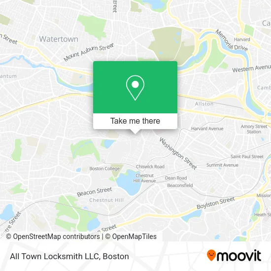 All Town Locksmith LLC map