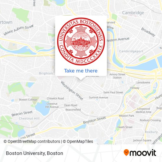 Boston University map