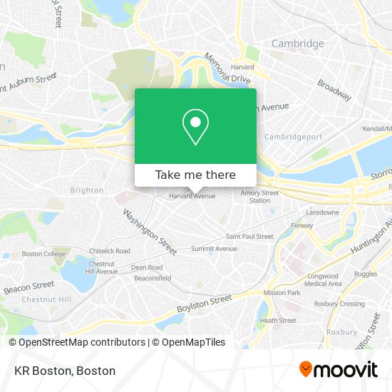 Mapa de KR Boston