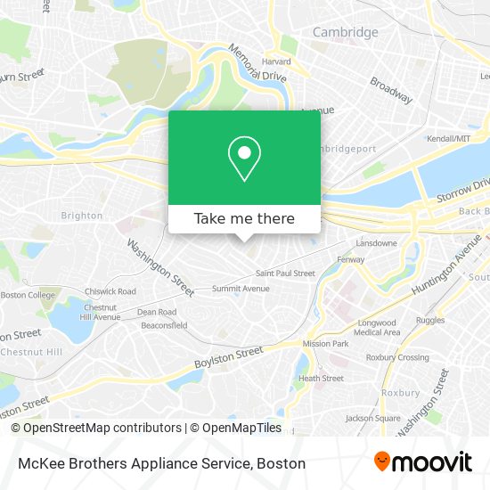 McKee Brothers Appliance Service map