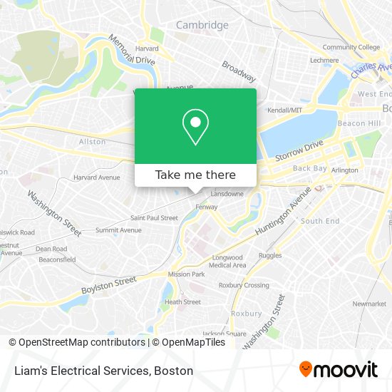 Liam's Electrical Services map