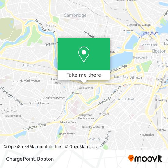 Mapa de ChargePoint