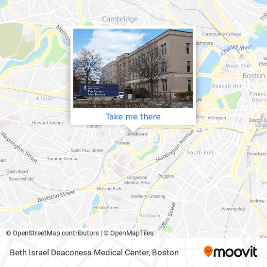 Beth Israel Deaconess Medical Center map