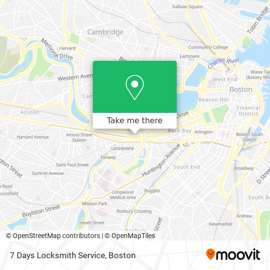 Mapa de 7 Days Locksmith Service