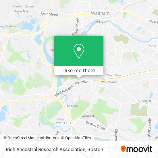 Irish Ancestral Research Association map