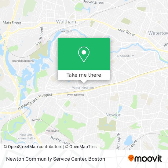 Mapa de Newton Community Service Center