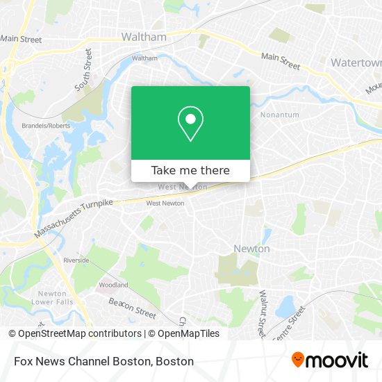 Fox News Channel Boston map