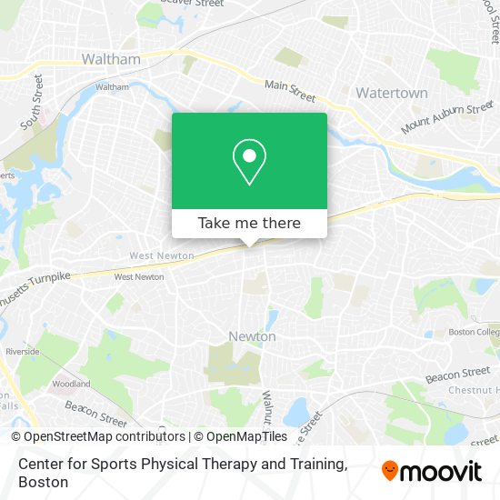 Mapa de Center for Sports Physical Therapy and Training