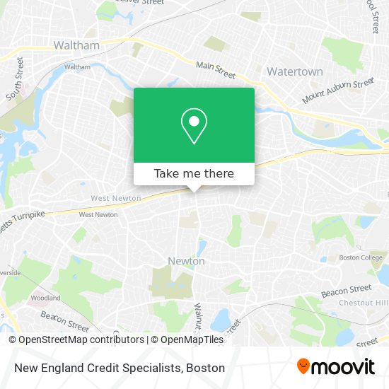 Mapa de New England Credit Specialists