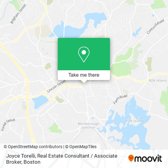 Joyce Torelli, Real Estate Consultant / Associate Broker map