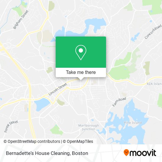 Bernadette's House Cleaning map