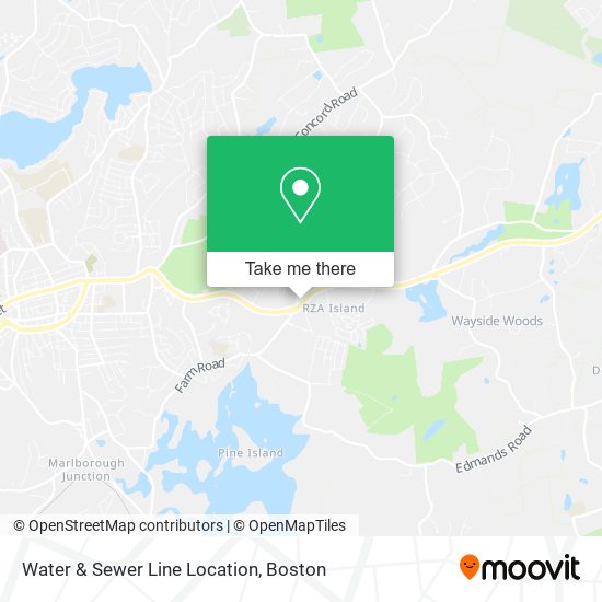 Water & Sewer Line Location map