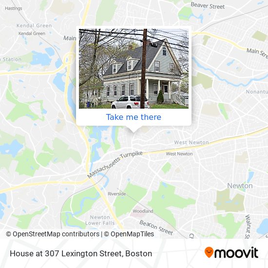 House at 307 Lexington Street map