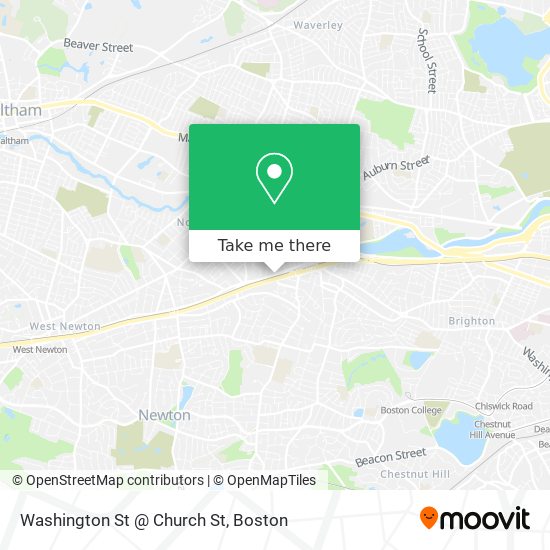 Washington St @ Church St map