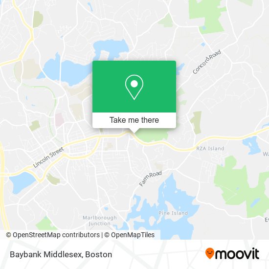 Baybank Middlesex map