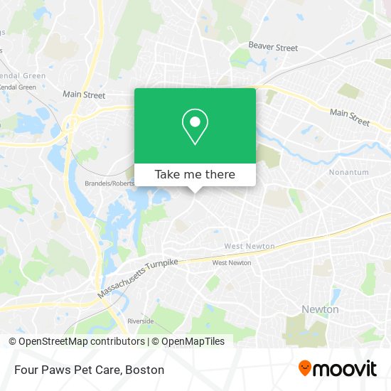 Mapa de Four Paws Pet Care