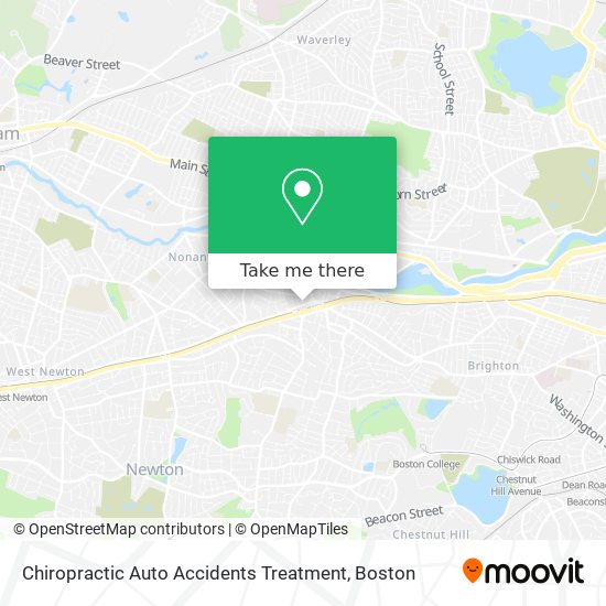 Chiropractic Auto Accidents Treatment map