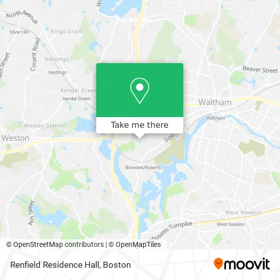 Mapa de Renfield Residence Hall