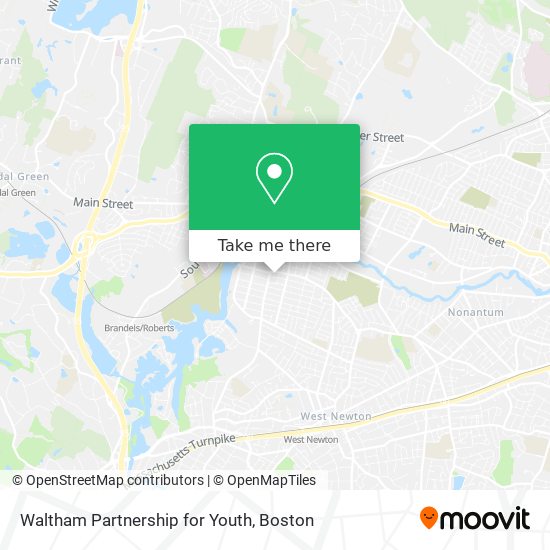 Mapa de Waltham Partnership for Youth