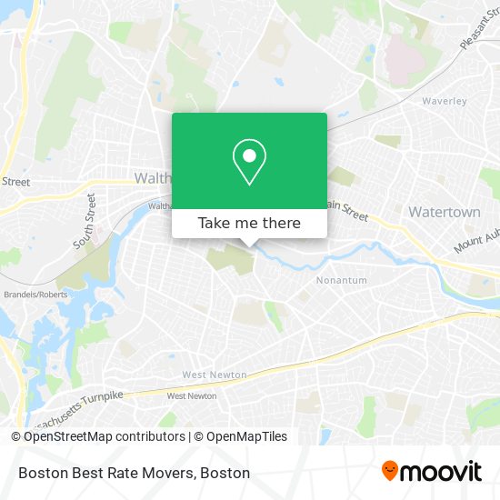 Boston Best Rate Movers map