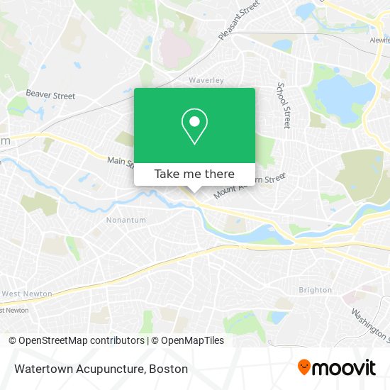 Mapa de Watertown Acupuncture