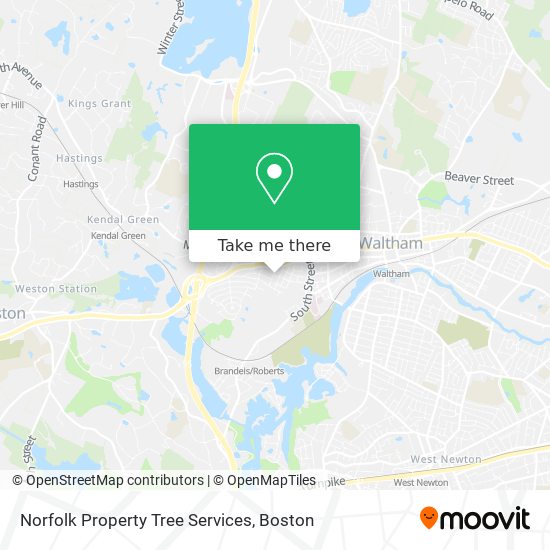 Norfolk Property Tree Services map