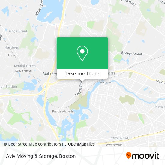 Mapa de Aviv Moving & Storage