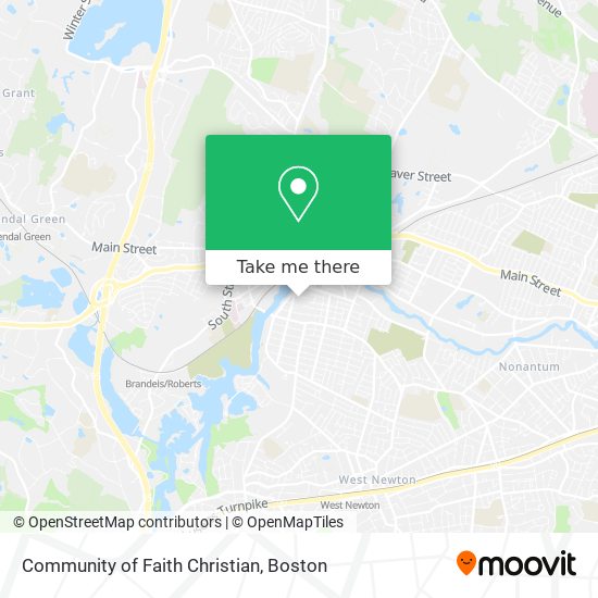 Community of Faith Christian map