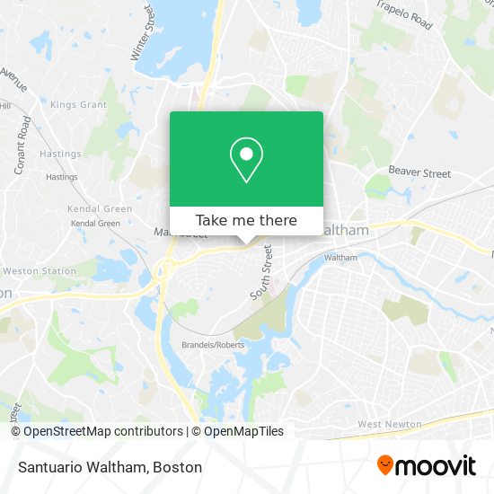 Santuario Waltham map