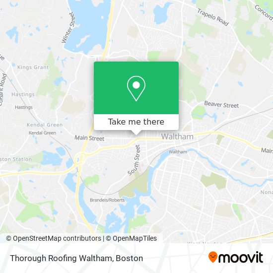 Mapa de Thorough Roofing Waltham