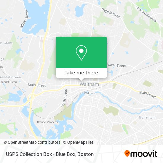 USPS Collection Box - Blue Box map