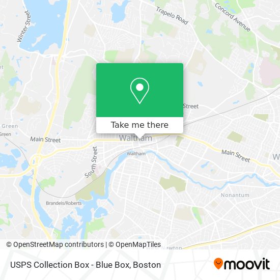 USPS Collection Box - Blue Box map