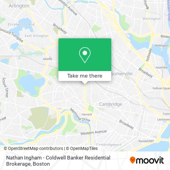 Mapa de Nathan Ingham - Coldwell Banker Residential Brokerage
