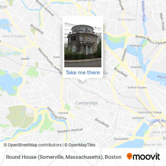 Mapa de Round House (Somerville, Massachusetts)